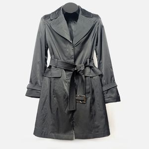 Contemporaine Simons Belted Black Trench Coat XS